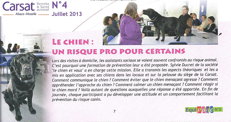 Sylvie Ducret Comportementaliste canin en Alsace